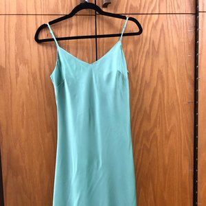 Beautiful green silk dress